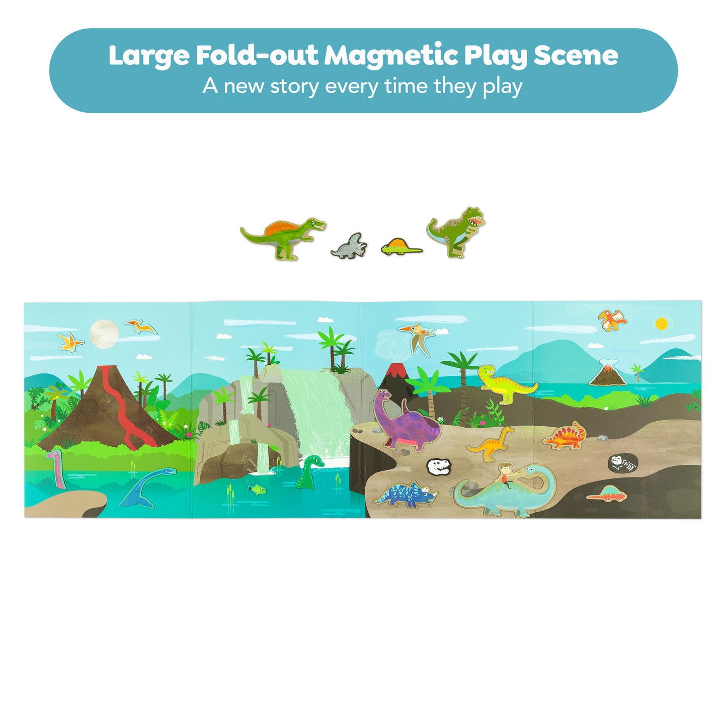Magnetic Carry Book DINO WORLD