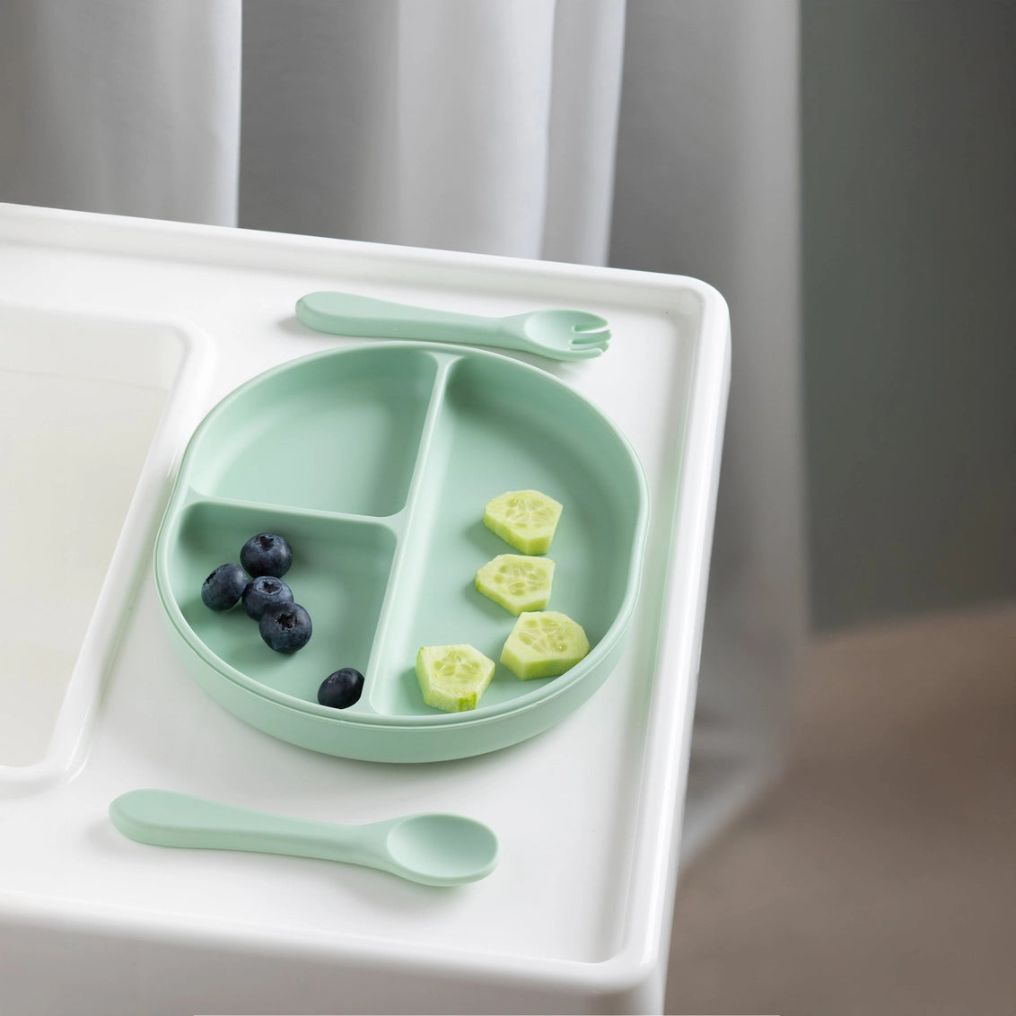 Silicone Feeding Set - LIGHT SAGE