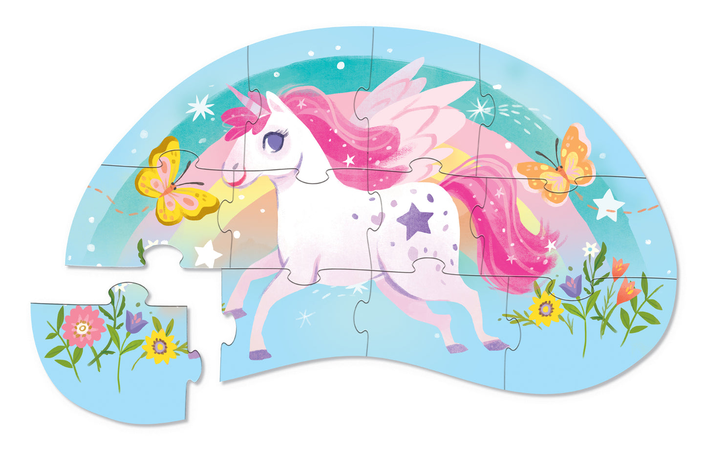 Mini Puzzle 12pc Sweet Unicorn