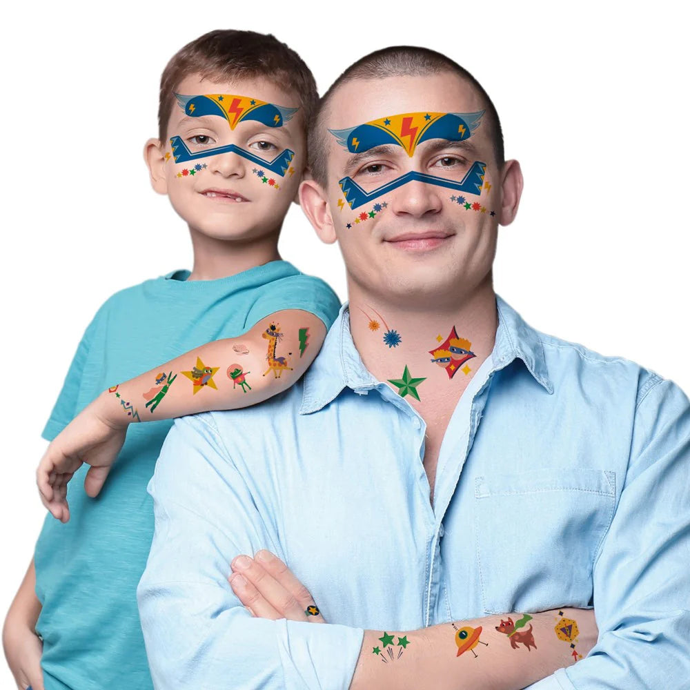 Face Sticker and Tattoos SUPER HEROS