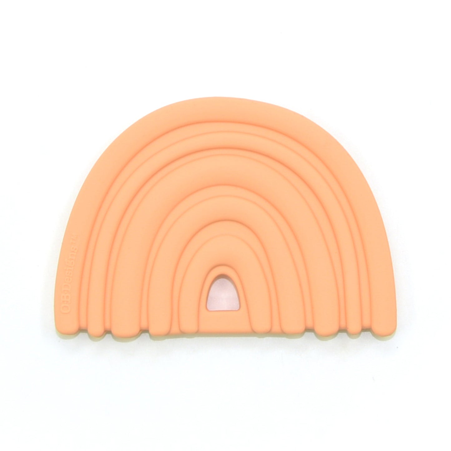 Peach Coloued Rainbow Teether