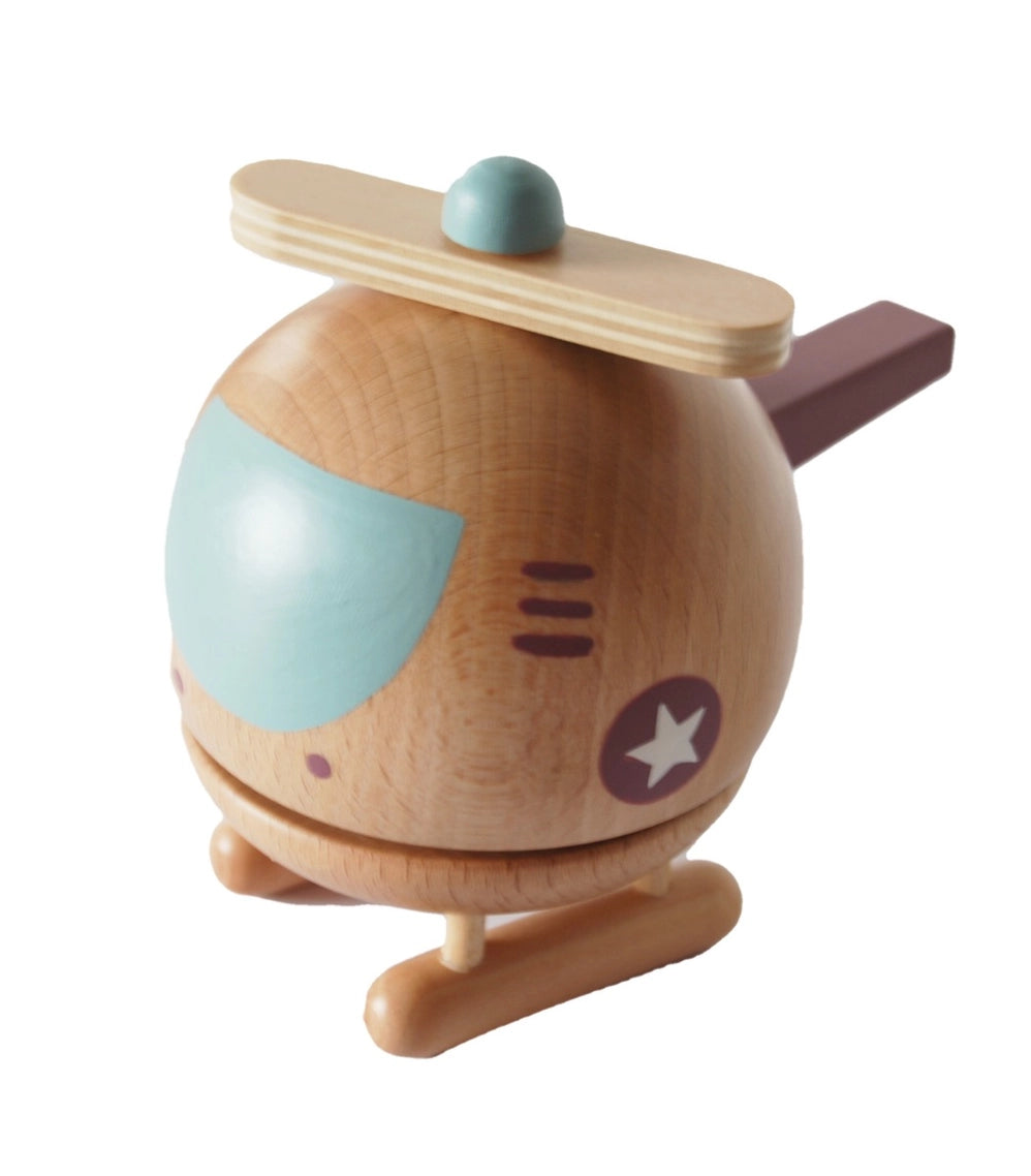 Wooden Musical Helicopter