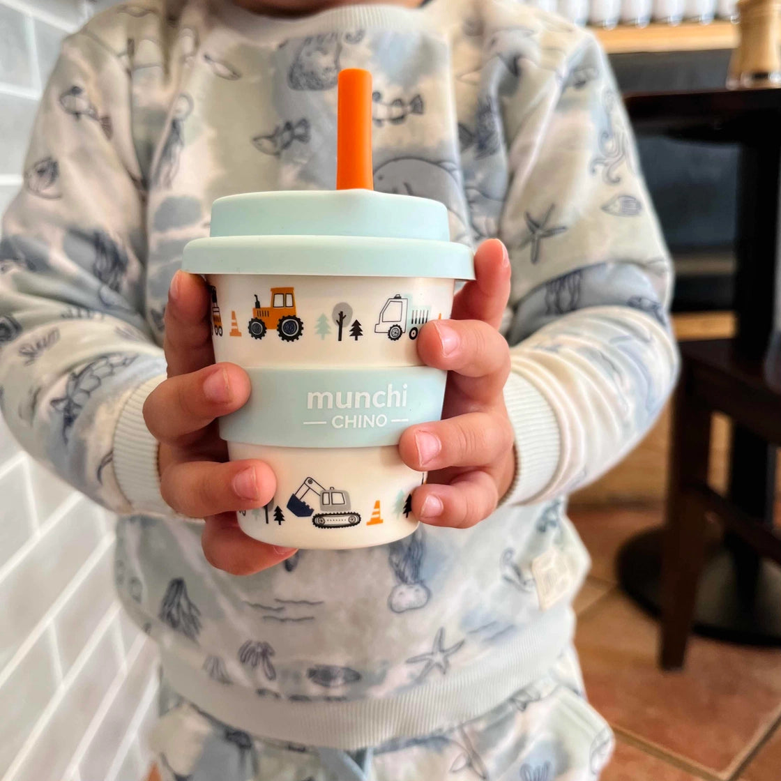 Babychino Cup with Straw TRUCK