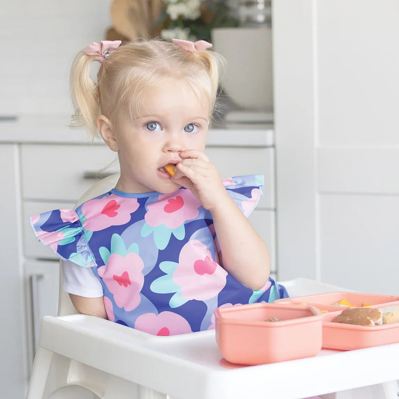 Apron Bib BLUE FLORAL