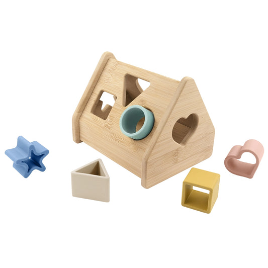 Wooden House Shape Sorter