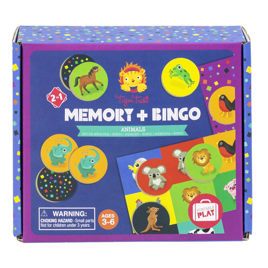 Memory + Bingo Animal Games