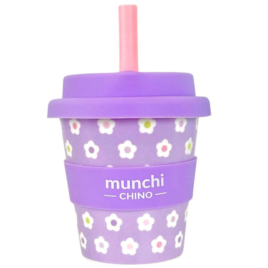 Babychino Cup with Straw DAISY FLOWER