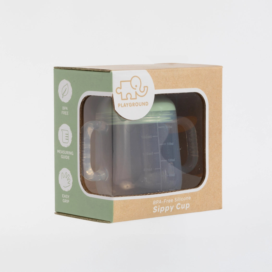 Silicone Sippy Cup - LIGHT SAGE