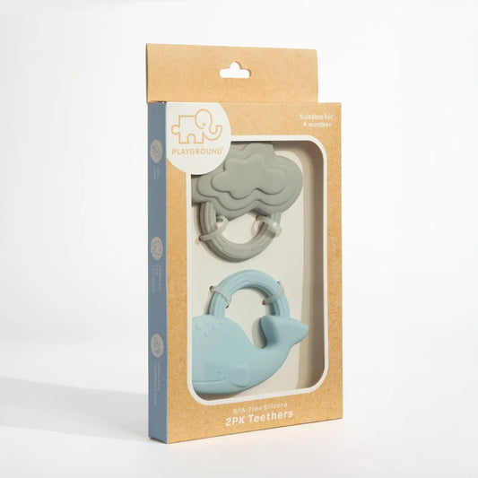 Whale and Cloud Teether Set