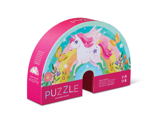 Mini Puzzle 12pc Sweet Unicorn
