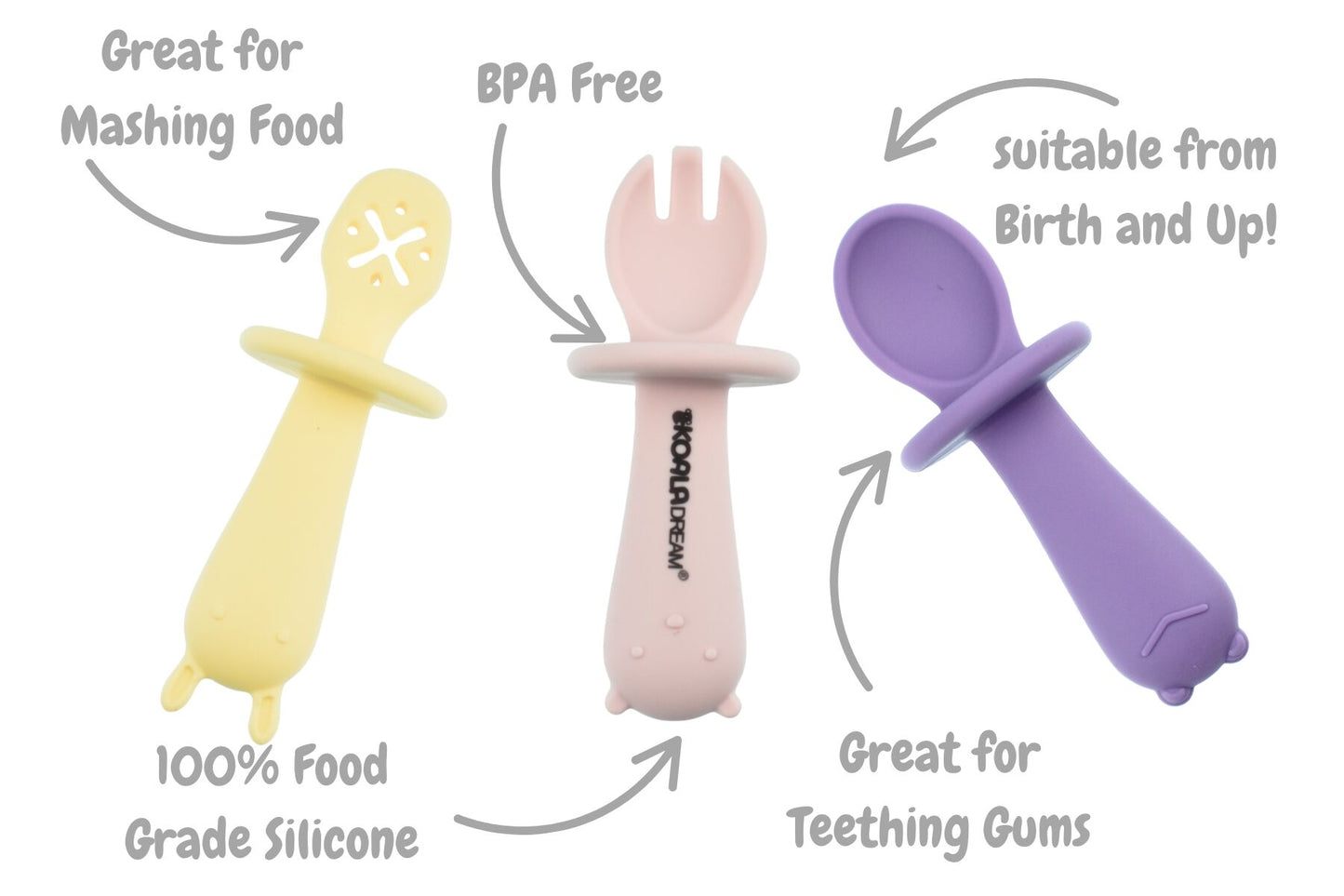Silicone Animal Sensory Spoons
