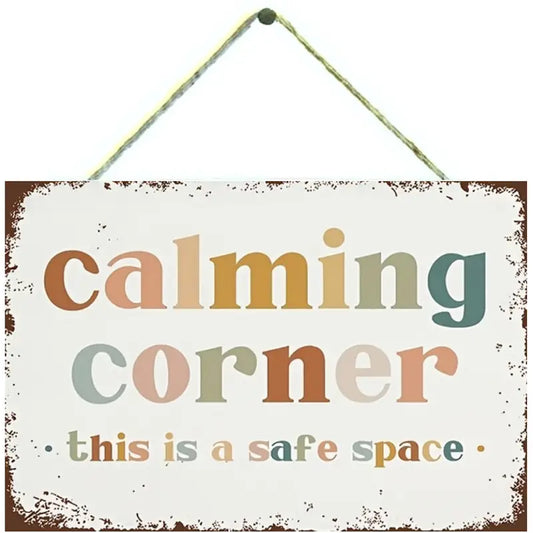 Calming Corner Vintage Sign