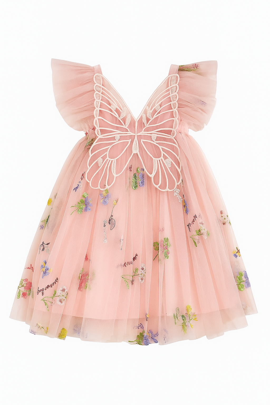 Butterfly Dress PEACH PINK