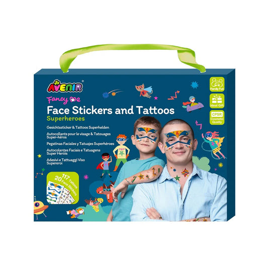 Face Sticker and Tattoos SUPER HEROS