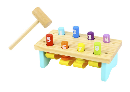 Wooden Pound Bench with 8 Pins