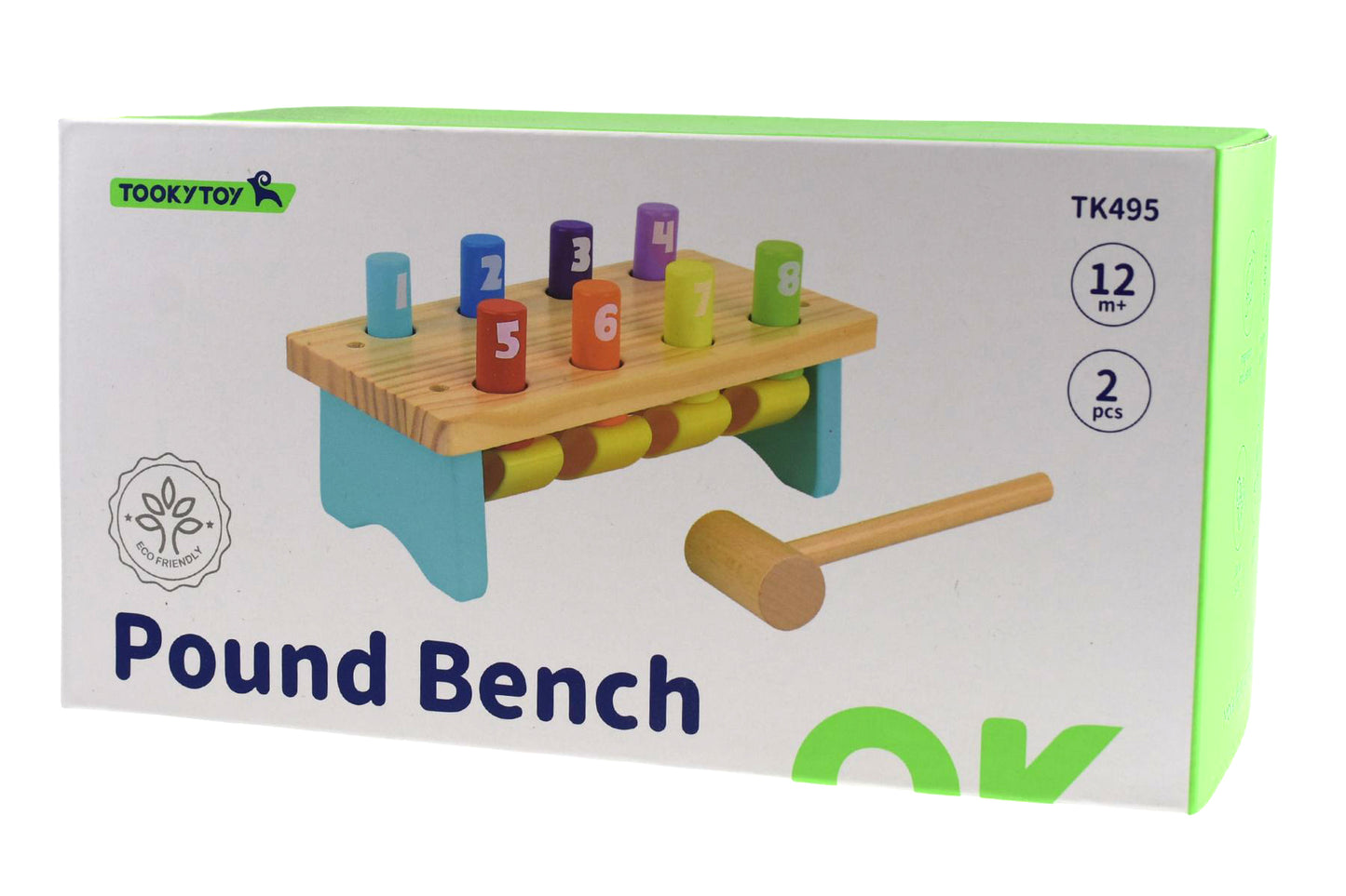 Wooden Pound Bench with 8 Pins