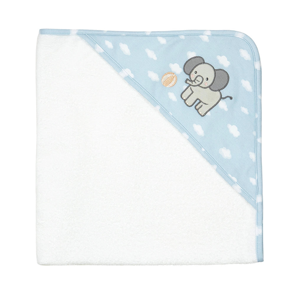 Organic Hooded Towel - Elephant