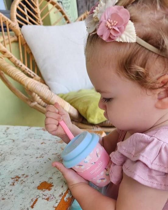Babychino Cup with Straw UNICORN