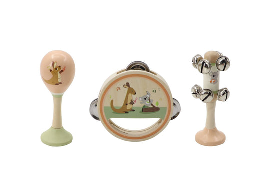 Kangaroo and Koala Wooden Music Set